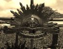 RISING SUN SEPIA PHOTO